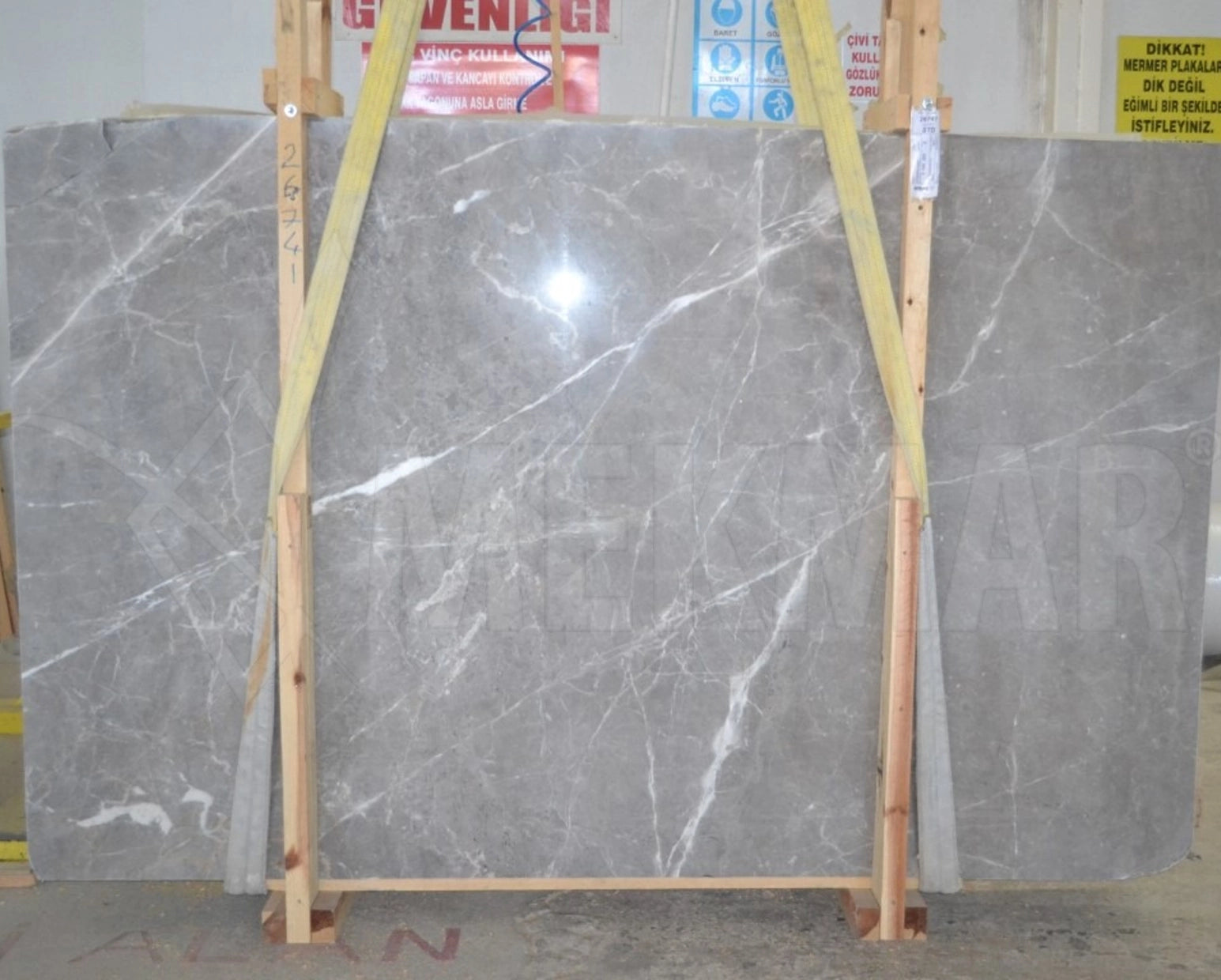 Storm Grey Marble Slab - 6