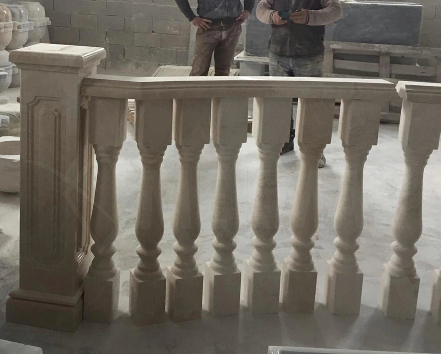 Bianco Ibiza Marble Balustrade - 7