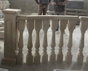 Bianco Ibiza Marble Balustrade - 7