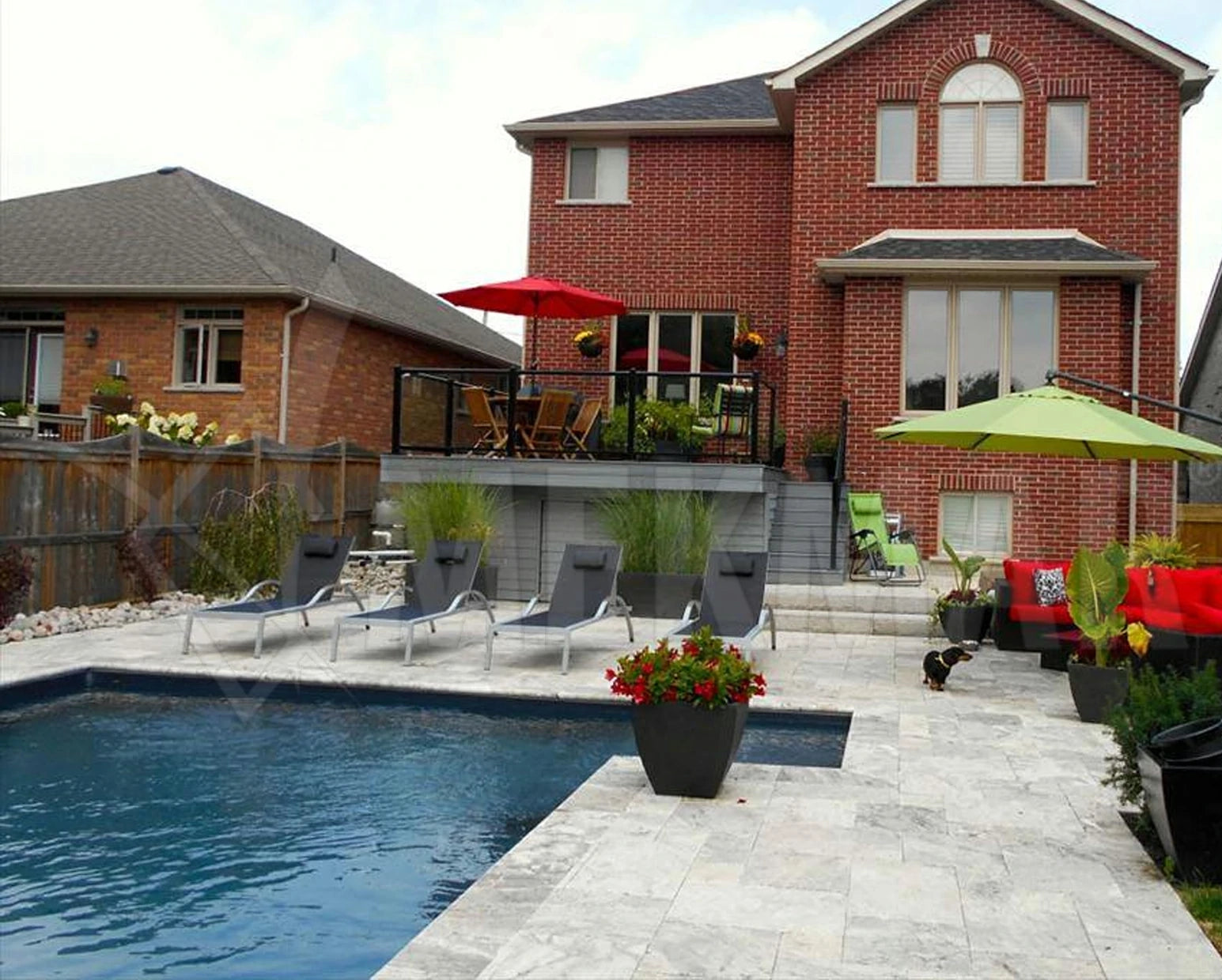 Silver Grey Travertine Paver - 6