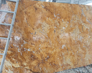 Gold Travertine Slab - 8