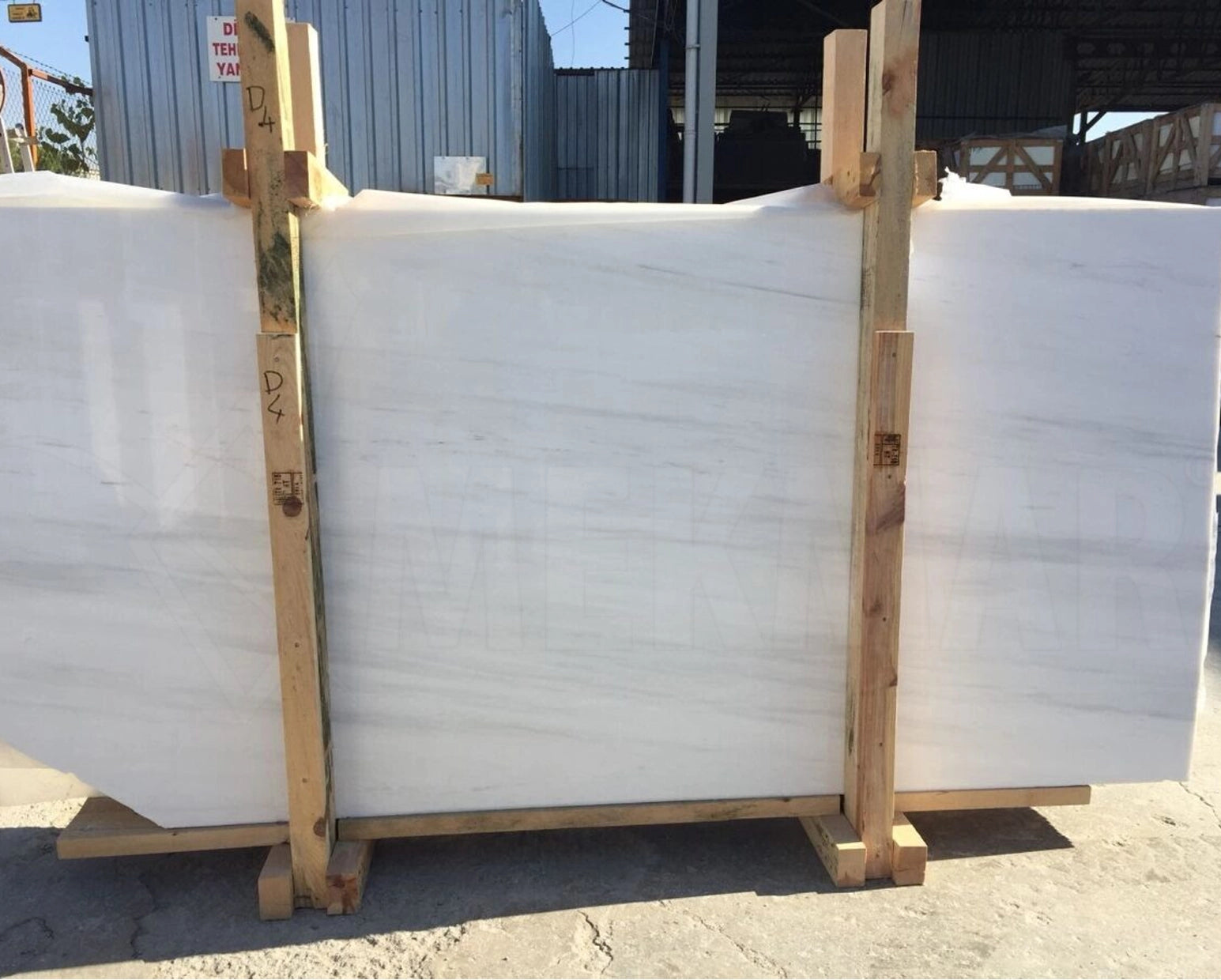 Dolomite White Marble Slab - 2