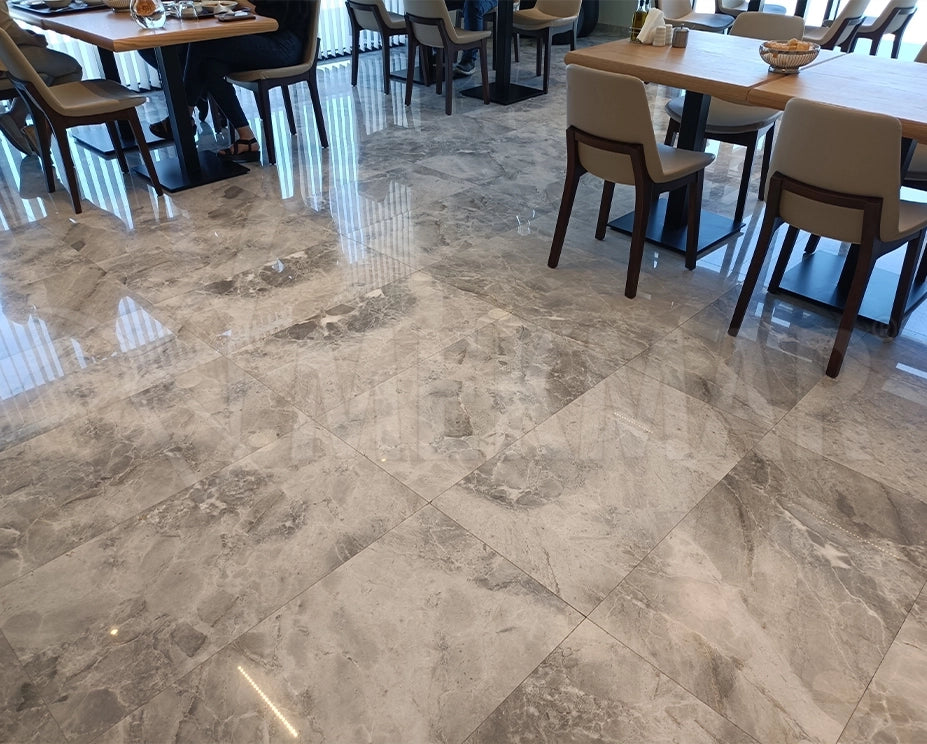 Marbre gris nuageux - 1