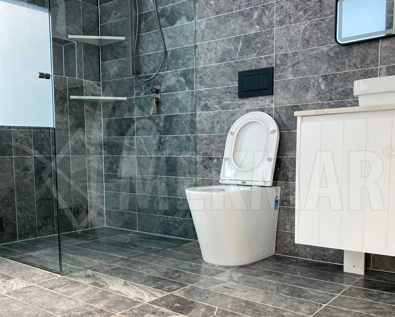 Marbre gris Puffin - 1