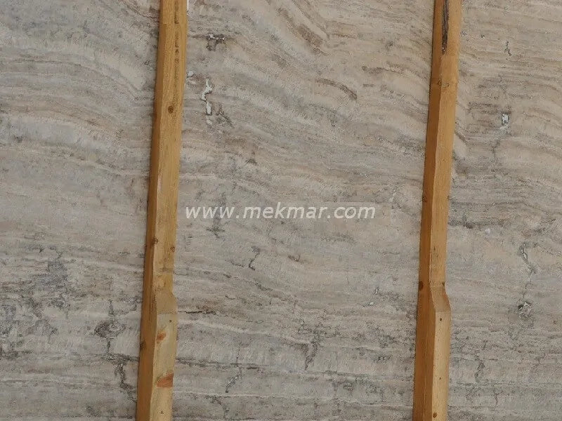 Silver Vein Cut Travertine Slab - 9