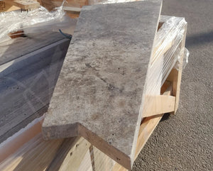 Silver Travertine Stairs - 4