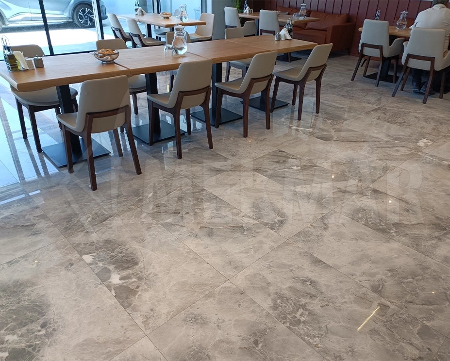 Cloudy Grey Marble - 5