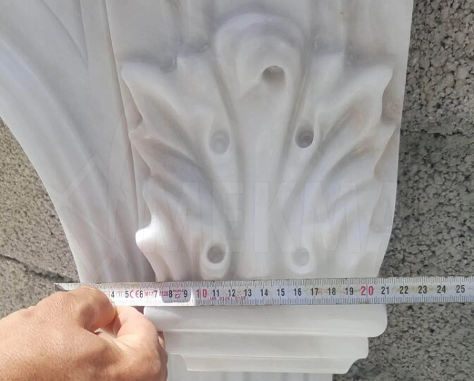 Bianco Ibiza Marble Fireplace - 6