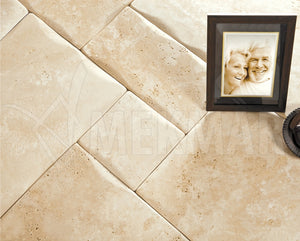 Ensemble de motifs « Pillowed » en travertin classique - 9