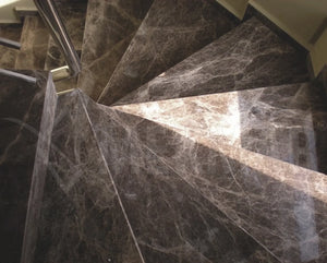 Emperador Dark Marble Stairs - 5