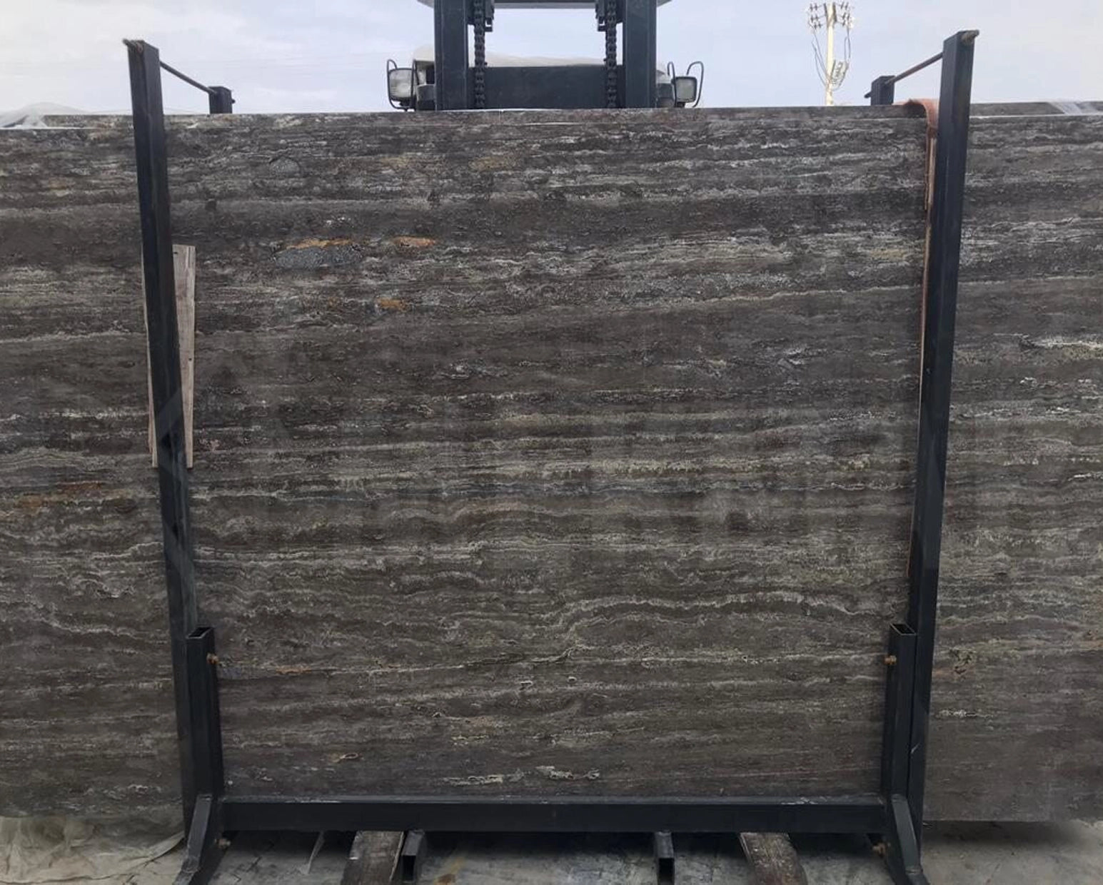Persian Silver Travertine Slab - 5
