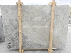 Silver Grey Travertine Slab - 2