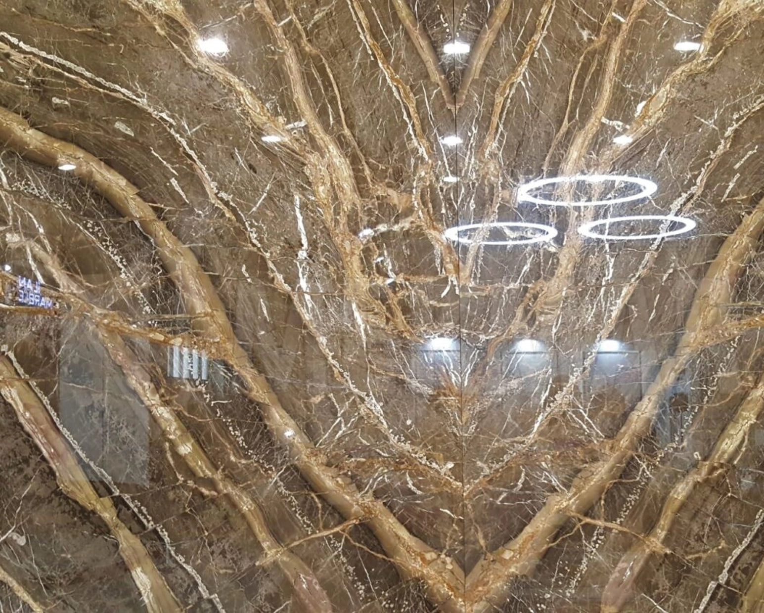 Imperial Brown Marble Slab - 4