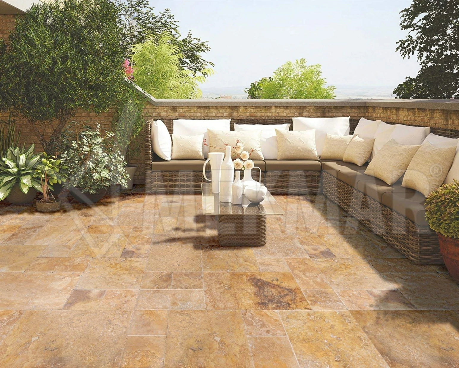 Gold Travertine Paver - 4