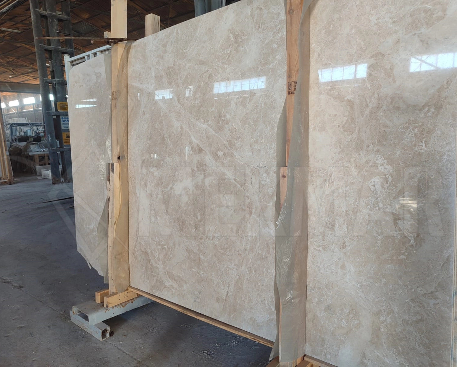 Cappuccino Light Marble Slab - 4