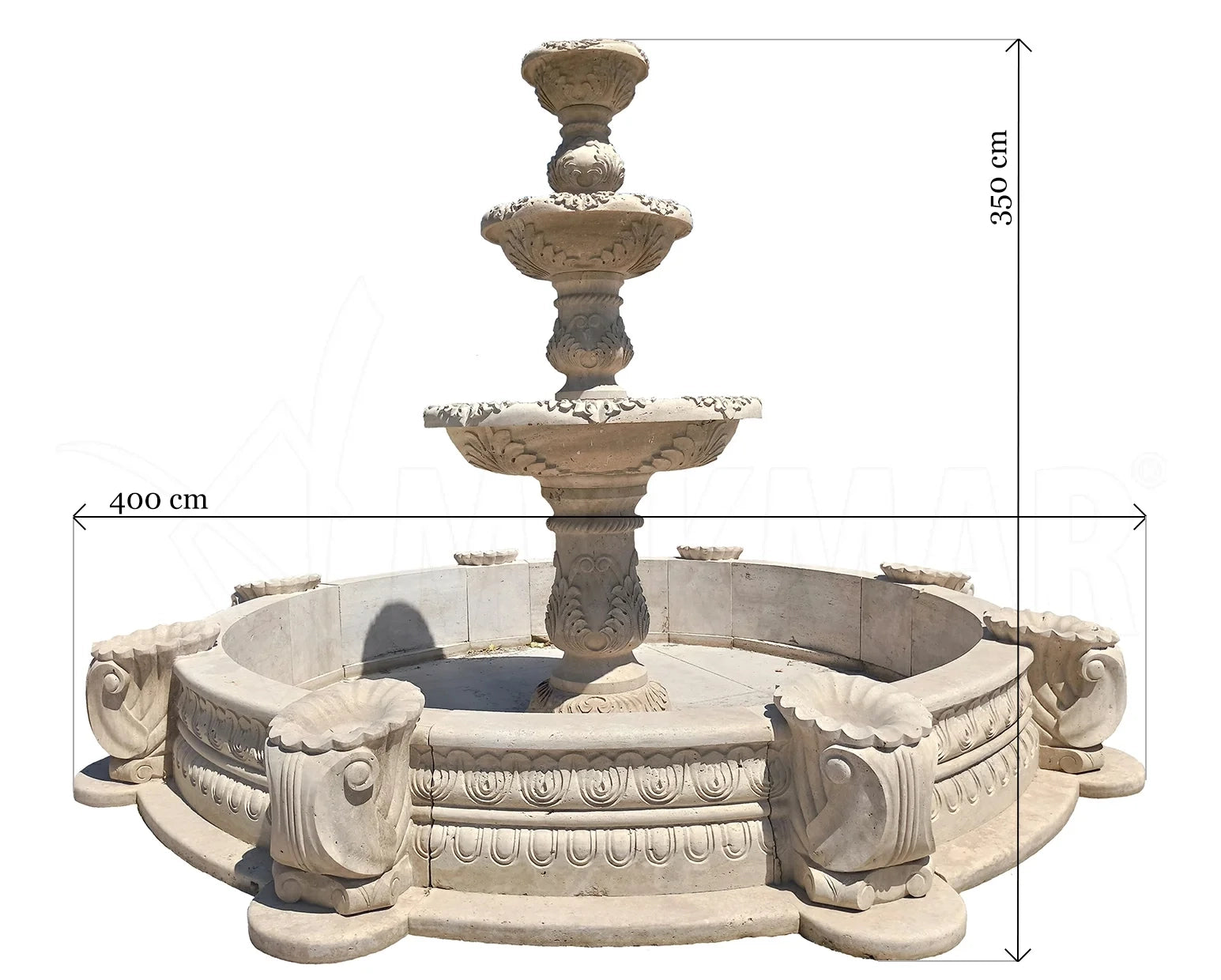 Travertine Fountain Madrid - 2