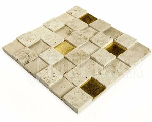 Travertine Mosaic TV-C-V44 - 3