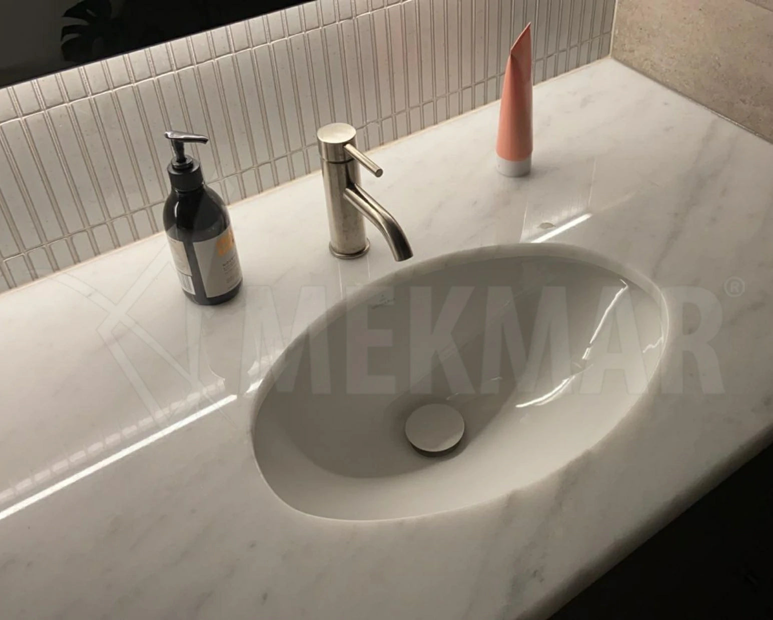 Bianco Ibiza Marble Countertop - 6