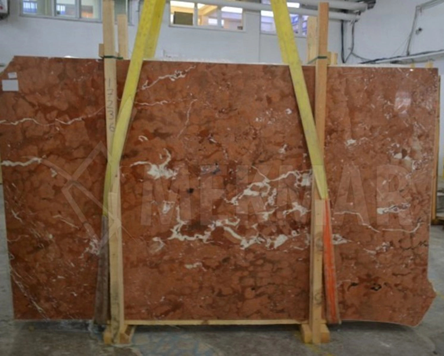 Rosso Alicante Marble Slab - 7