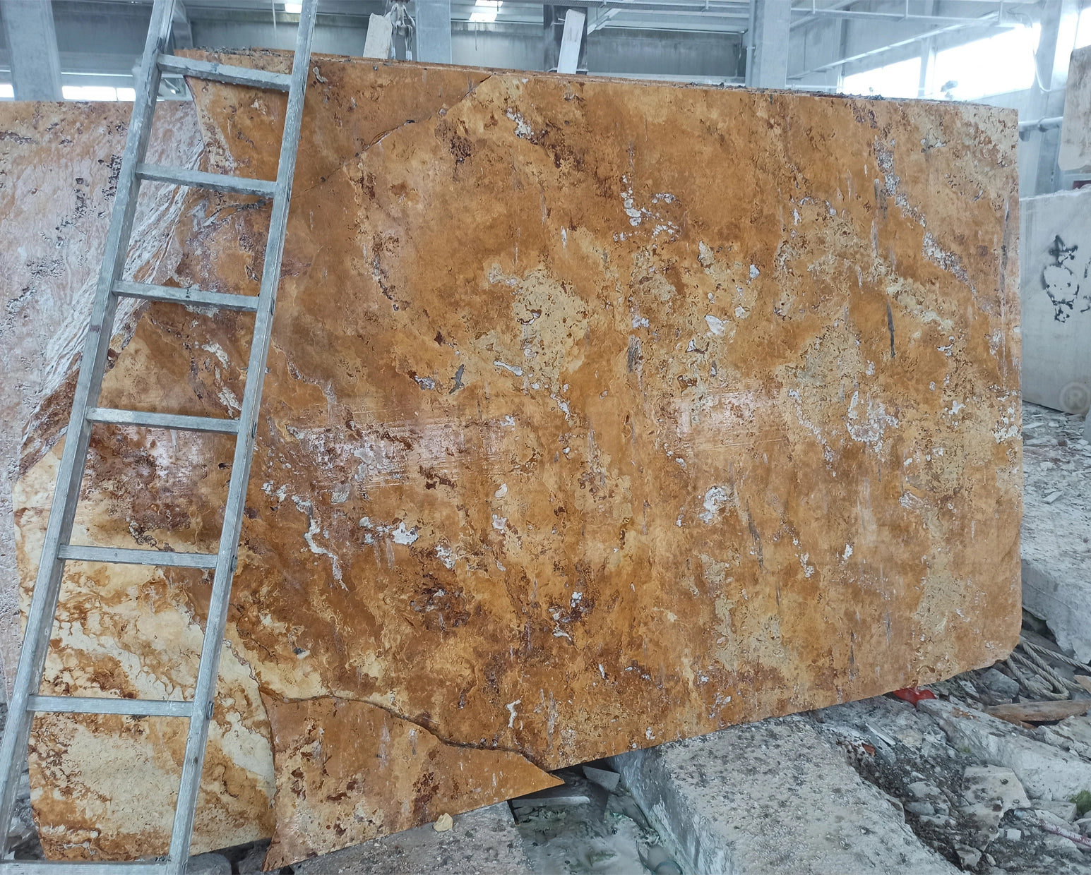 Gold Travertine Slab - 6