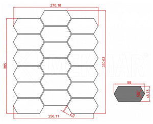 Marble Mosaic MP-G-PQ - 2