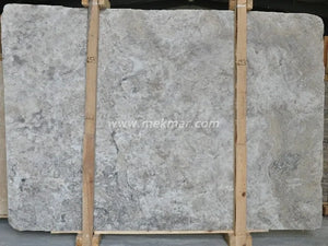 Silver Grey Travertine Slab - 3