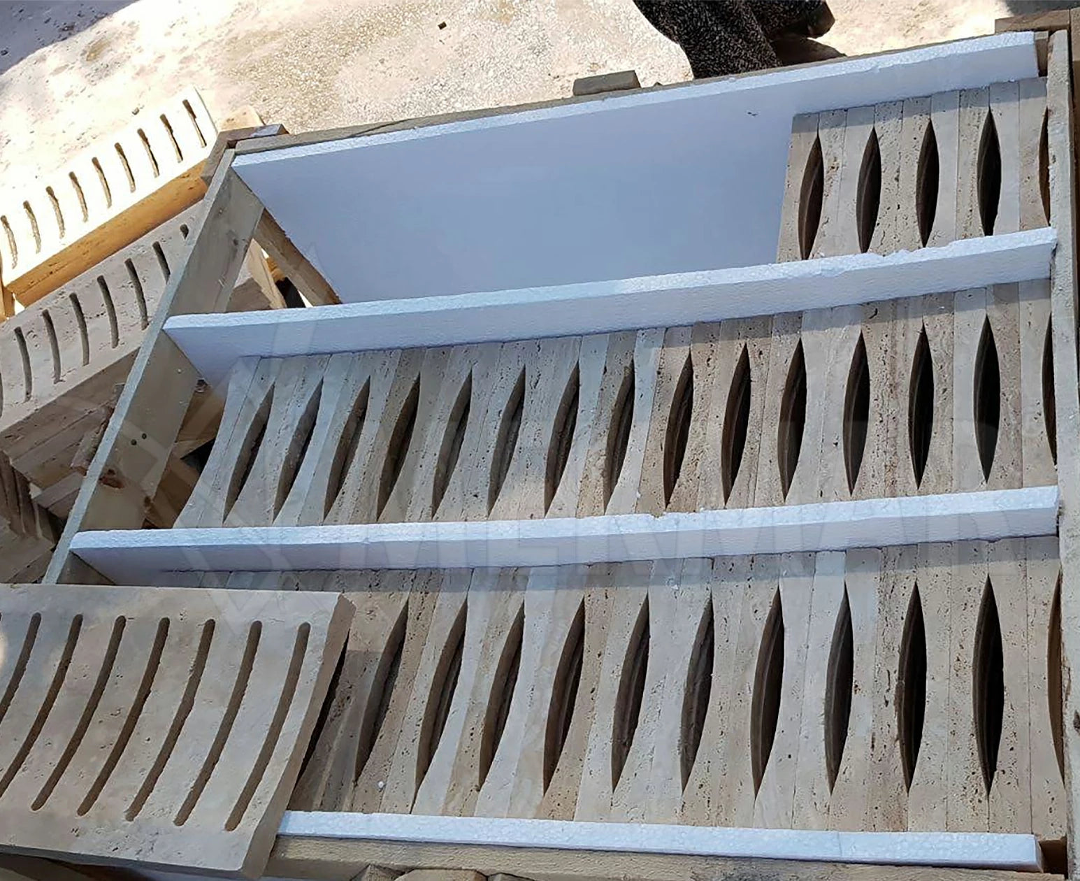 Travertine Drains - 4