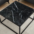 Toros Tischplatte aus schwarzem Marmor, quadratisch – 1
