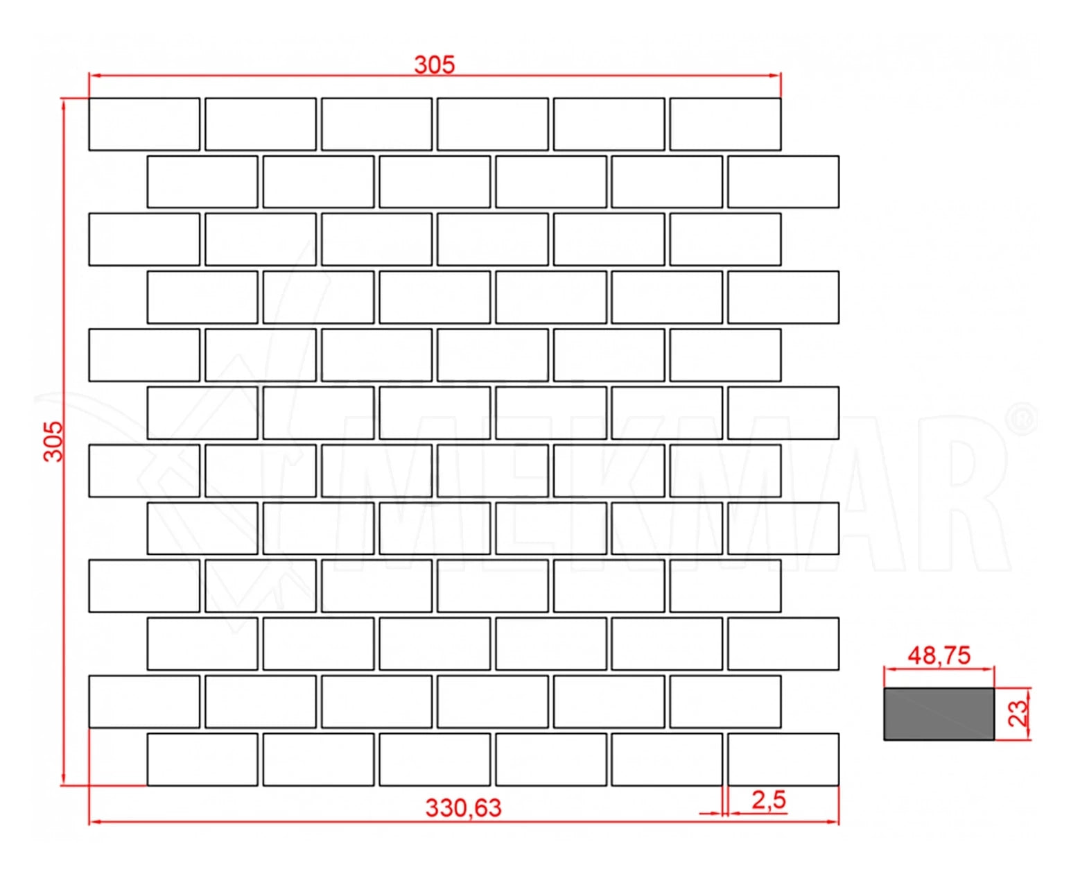Travertine Mosaic TT-C-24 - 4
