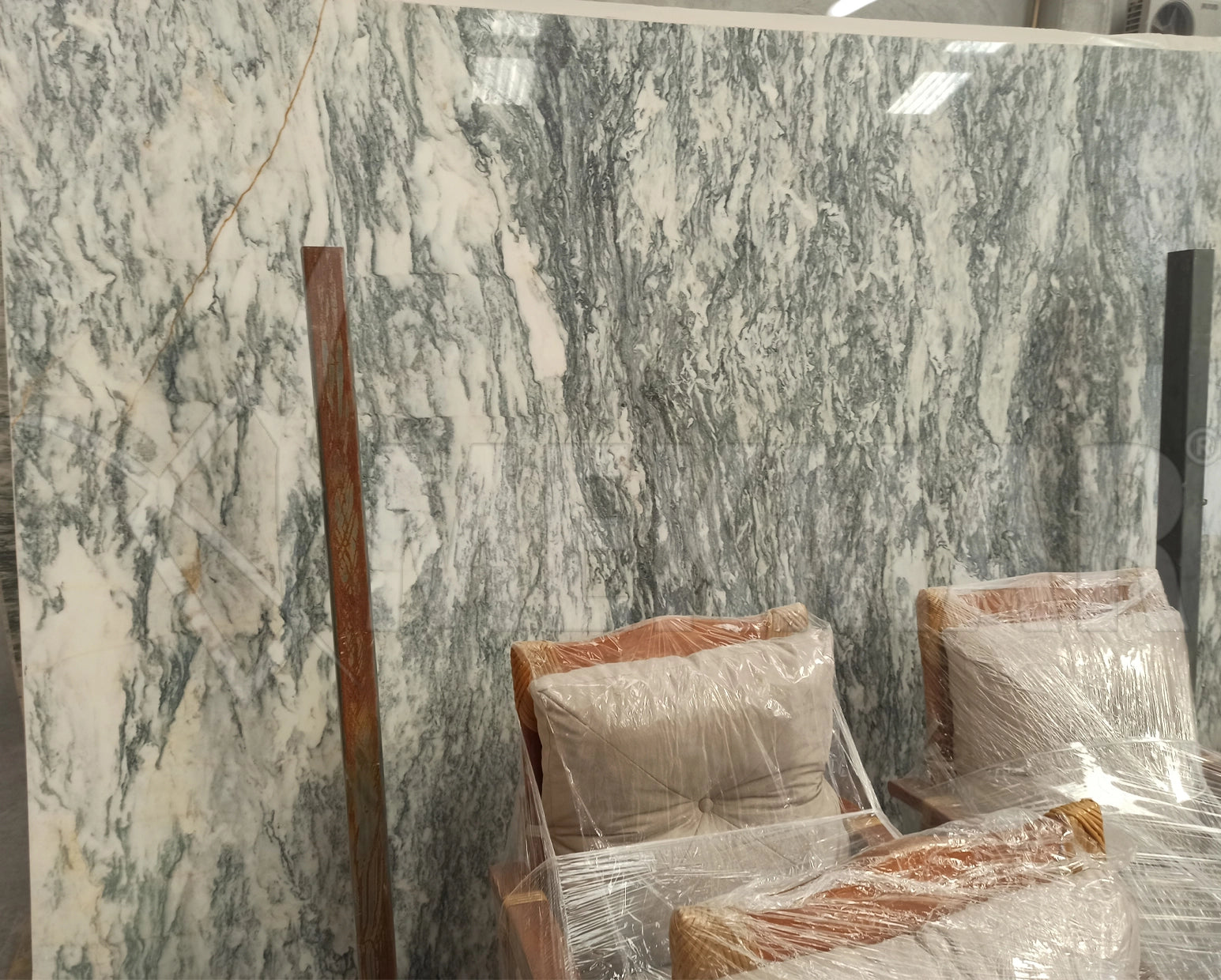 Oasis Grey Marble Slab - 5
