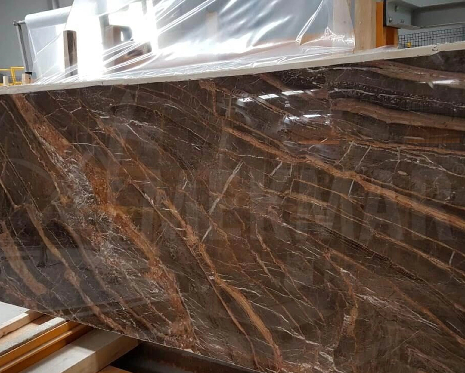 Imperial Brown Marble Slab - 8