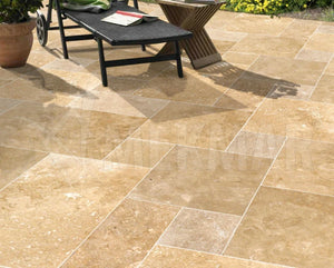 Walnut Travertine Paver - 9