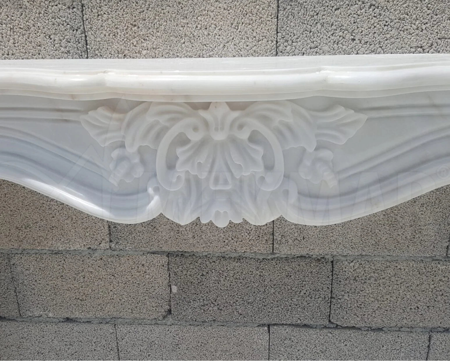 Bianco Ibiza Marble Fireplace - 7