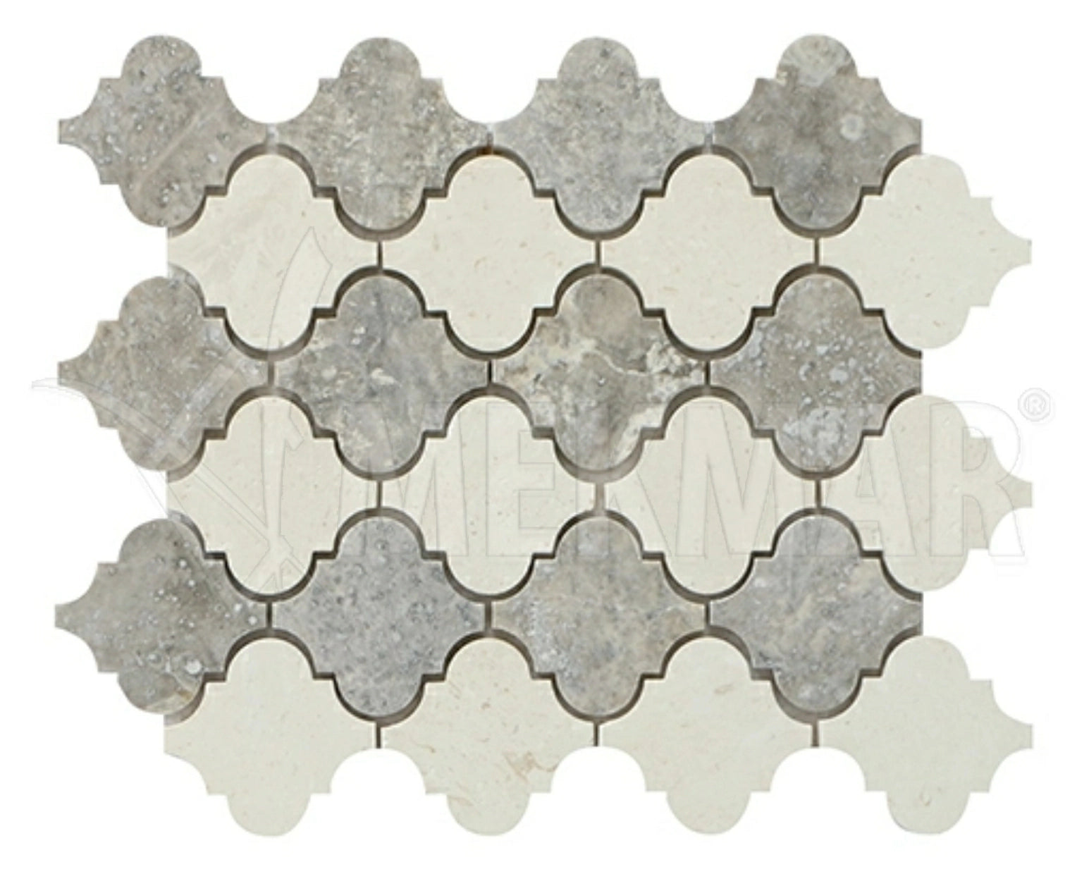 Mosaico de travertino y piedra caliza DP-LBS-LN - 1