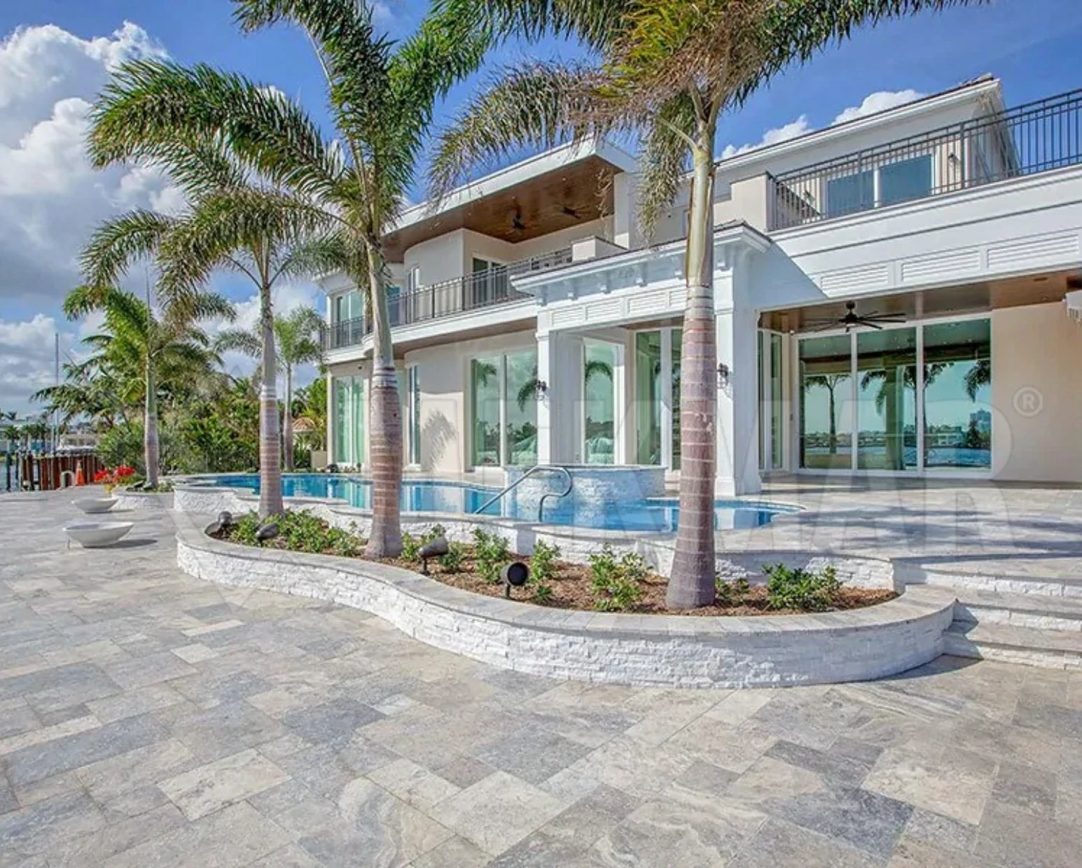 Silver Grey Travertine Paver - 3