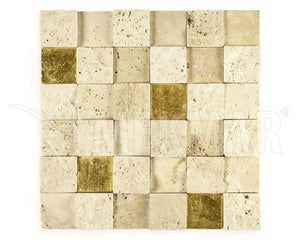 Mosaïque en travertin TV-C-V44 - 2