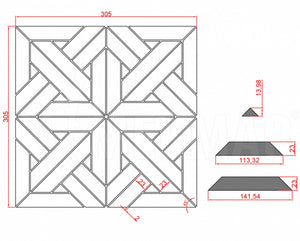 Marble Mosaic MP-WG-SKY - 2