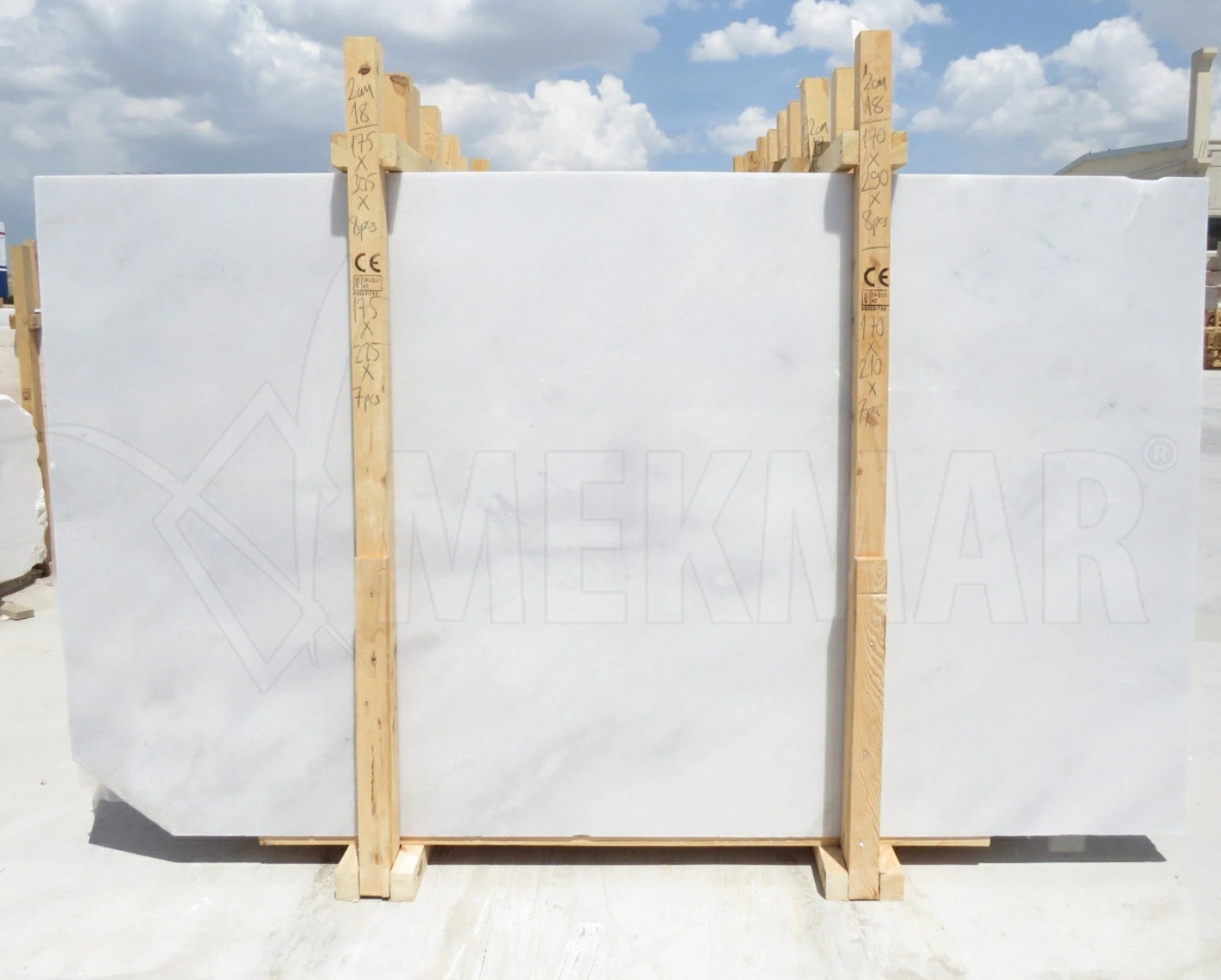 Pasha White Marble Slab - 9
