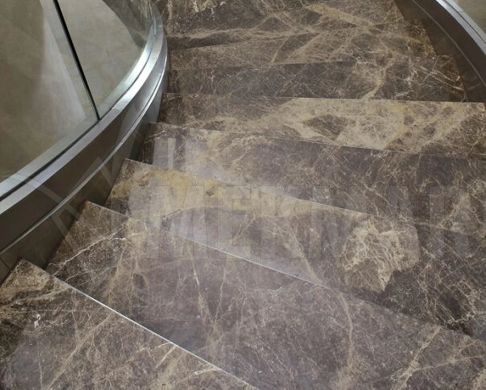 Emperador Dark Marble Stairs - 3