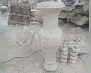 Bianco Ibiza Marble Vase - 9