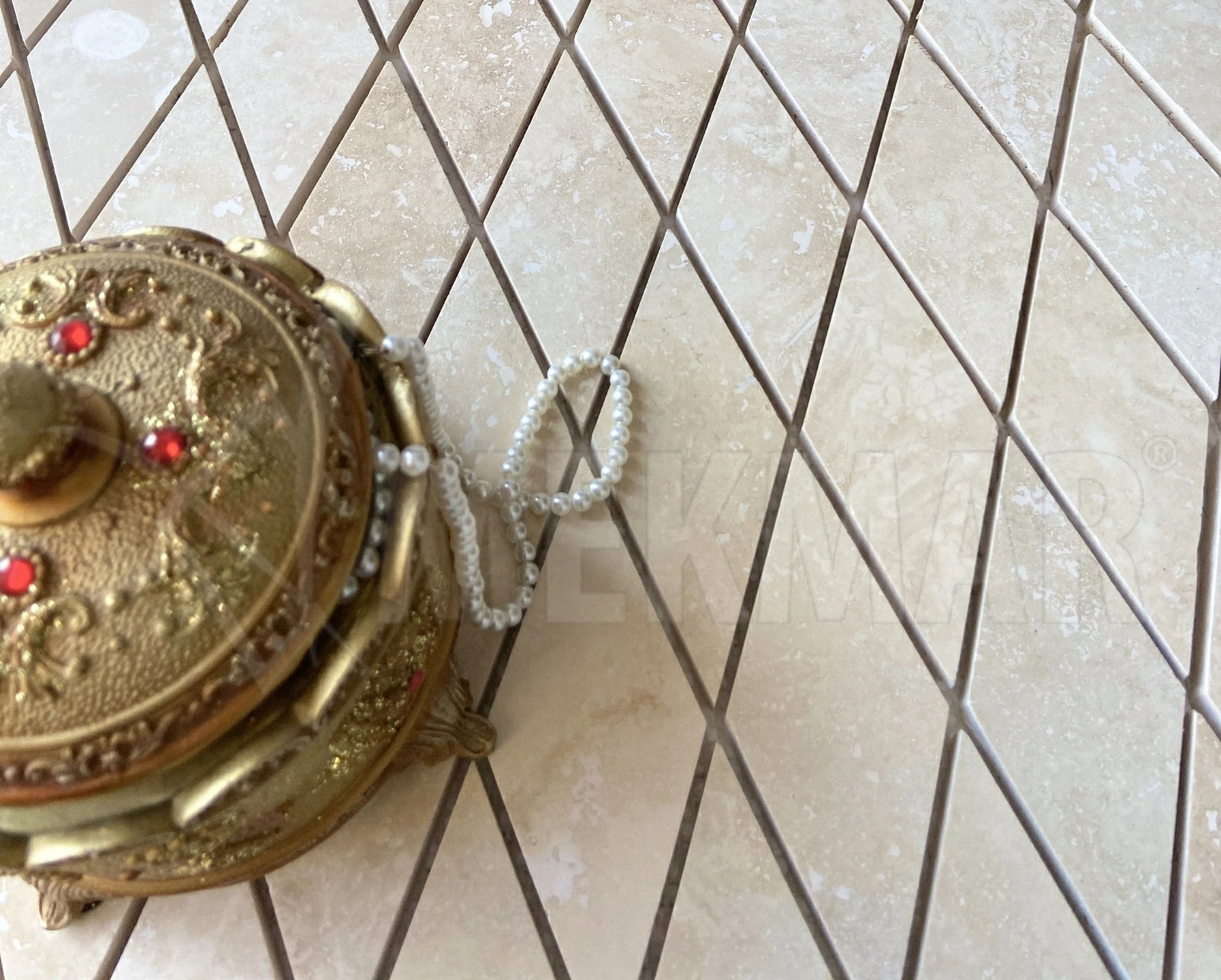 Mosaico de travertino TF-C-D44 - 1