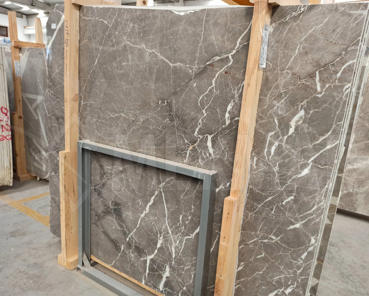 Storm Grey Marble Slab - 4